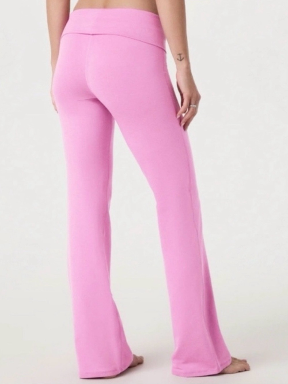 Vuori Women's Halo Foldover Pant Azalea Pink Heather Size Large - Picture 2 of 8
